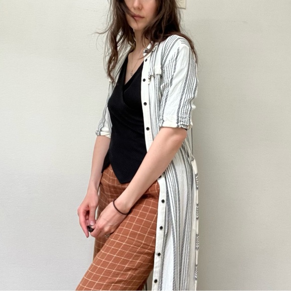 🌟 3 for $12 • TOPSHOP • rare• striped button down shirt dress - Picture 5 of 16